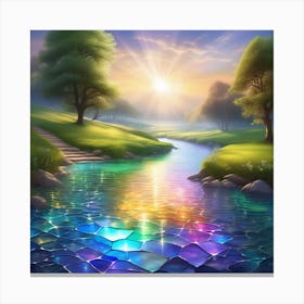 Rainbow River 2 Canvas Print