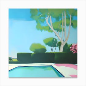 'The Pool' Abstract Painting Canvas Print