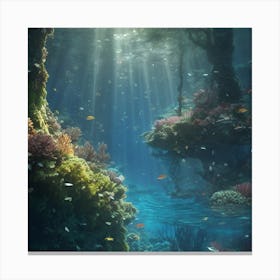 Underwater Forest Canvas Print