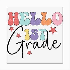 Hello 1st Grade 01 Canvas Print