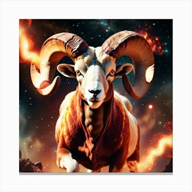 Zodiac Ram 33 Canvas Print