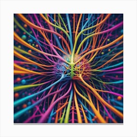 Abstract Brain 7 Canvas Print