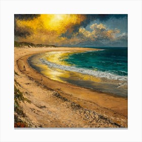 Sunset At The Beach 20 Canvas Print