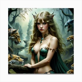 Faerie girl Canvas Print