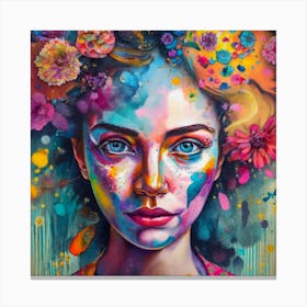 Title Vivid Veil Canvas Print