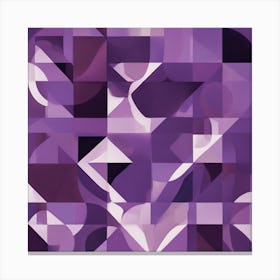 Abstract Purple Heart Canvas Print