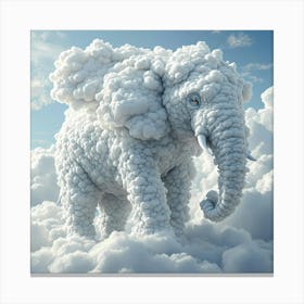 Elephant In The Clouds Canvas Print