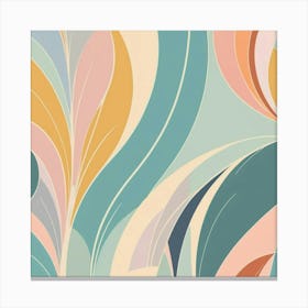 Abstract Floral Wallpaper 1 Canvas Print