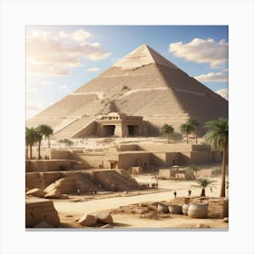 Pyramids Of Giza Canvas Print