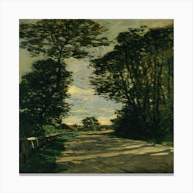 Walk (Road Of The Farm Saint Siméon) (1864) Canvas Print