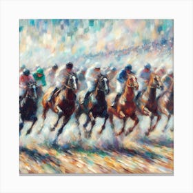 Racehorse Race Canvas Print