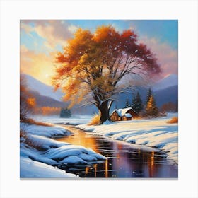 Winter Scene 8 Canvas Print