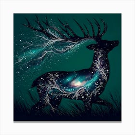 Galaxy Deer Canvas Print