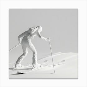 Skier On Skis 7 Canvas Print