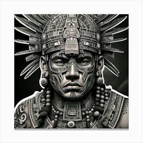 Aztec Warrior 4 Canvas Print