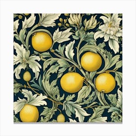 william morris floral fruit print 7 Canvas Print