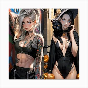 Two Witches 4 Canvas Print