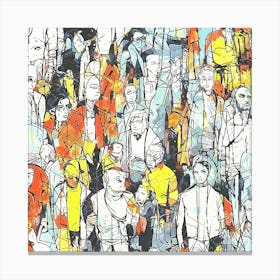 Crowd Of People 1 Canvas Print