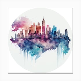 New York City Skyline.A fine artistic print that decorates the place. Canvas Print