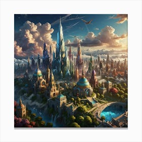 Fantasy City 9 Canvas Print