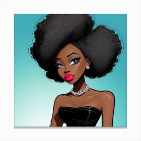 Afro Girl 9 Canvas Print