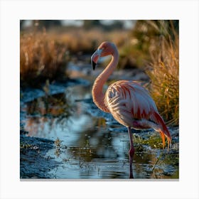 Flamingo 48 Canvas Print