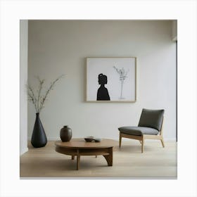 Modern Living Room 11 Canvas Print