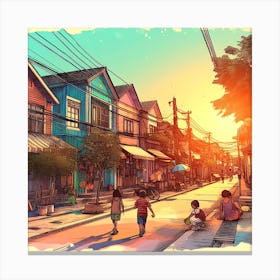 Suburban Bliss Canvas Print