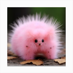 Pink And Fuzzy Canvas Print