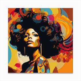 Afro Girl 28 Canvas Print