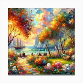 Sunset By The Sea 2 Canvas Print