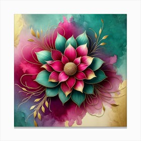 Watercolor Flower 9 Canvas Print