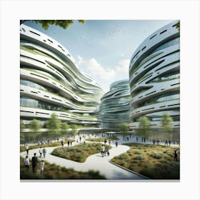 Futuristic Architecture 2 Canvas Print