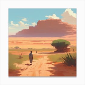 Desert Landscape 60 Canvas Print