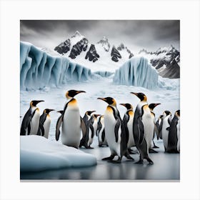 Antarctic Penguins Canvas Print