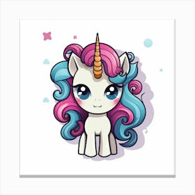 Cute Unicorn 592 Canvas Print