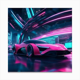 Futuristic Car Canvas Print