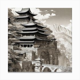 Chinese Temple 2 Canvas Print