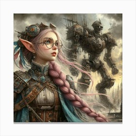 Steampunk Girl 1 Canvas Print