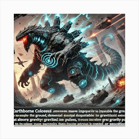 Earthborne Colossi Gravity Quake Canvas Print