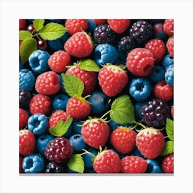 Colorful Berries Canvas Print