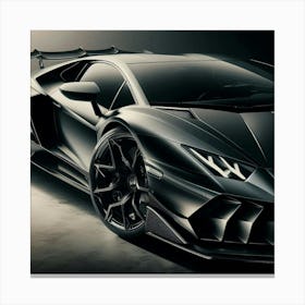 Black Lamborghini 3 Toile