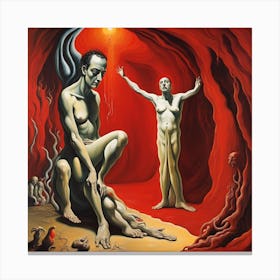'Death And The Devil' 1 Canvas Print