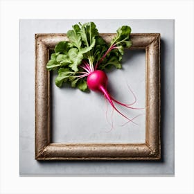 Beetroot In A Frame Canvas Print