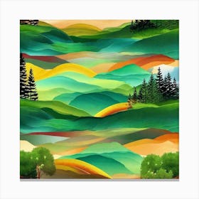 Landscape Painting 204 Canvas Print