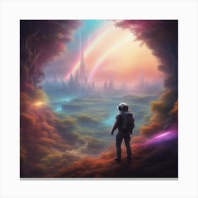 Space Landscape 2 Canvas Print