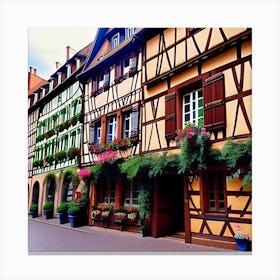 Old Town In France Canvas Print