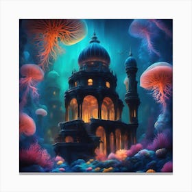 Underwater Palace 4 Canvas Print
