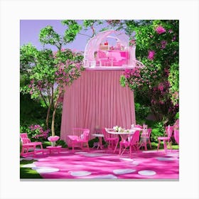 Barbie Garden Canvas Print