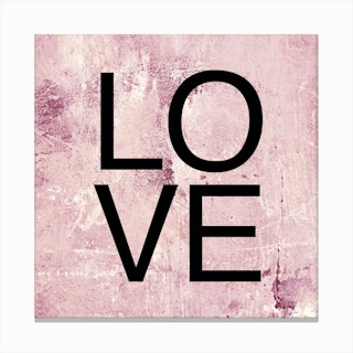 I Love You Square Canvas Print